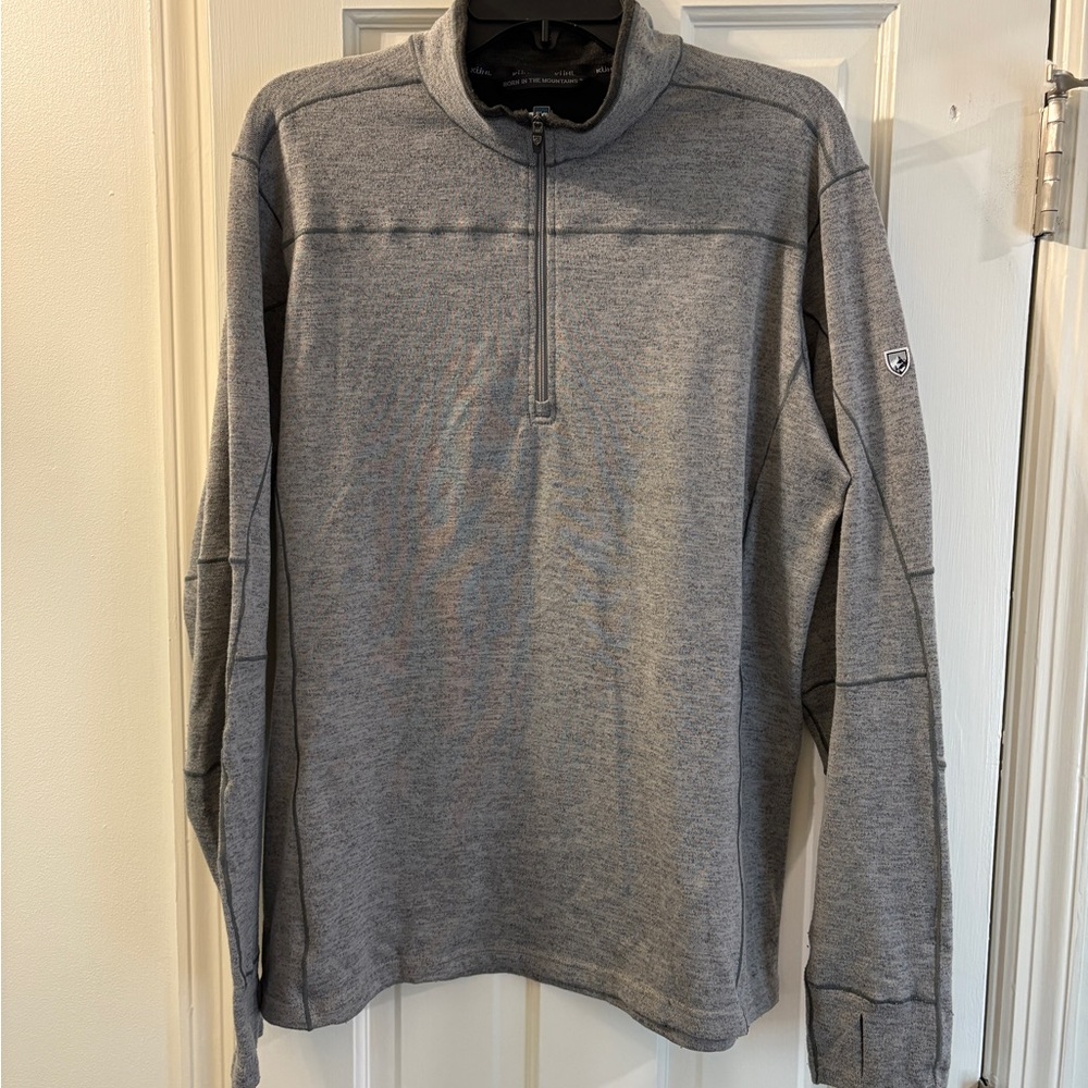 Kuhl Men's Heather Gray Zip-Up Sweater